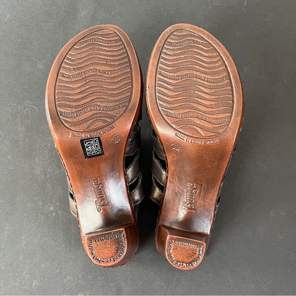 Metallic Brown Cutout Heels - Picture 7 of 12